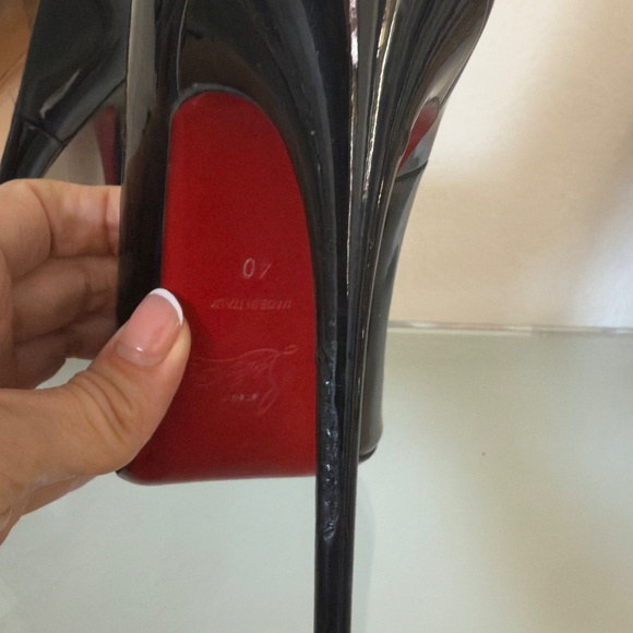 Christian Louboutin patent leather black So Kate 120 mm shoes - Picture 2 of 6